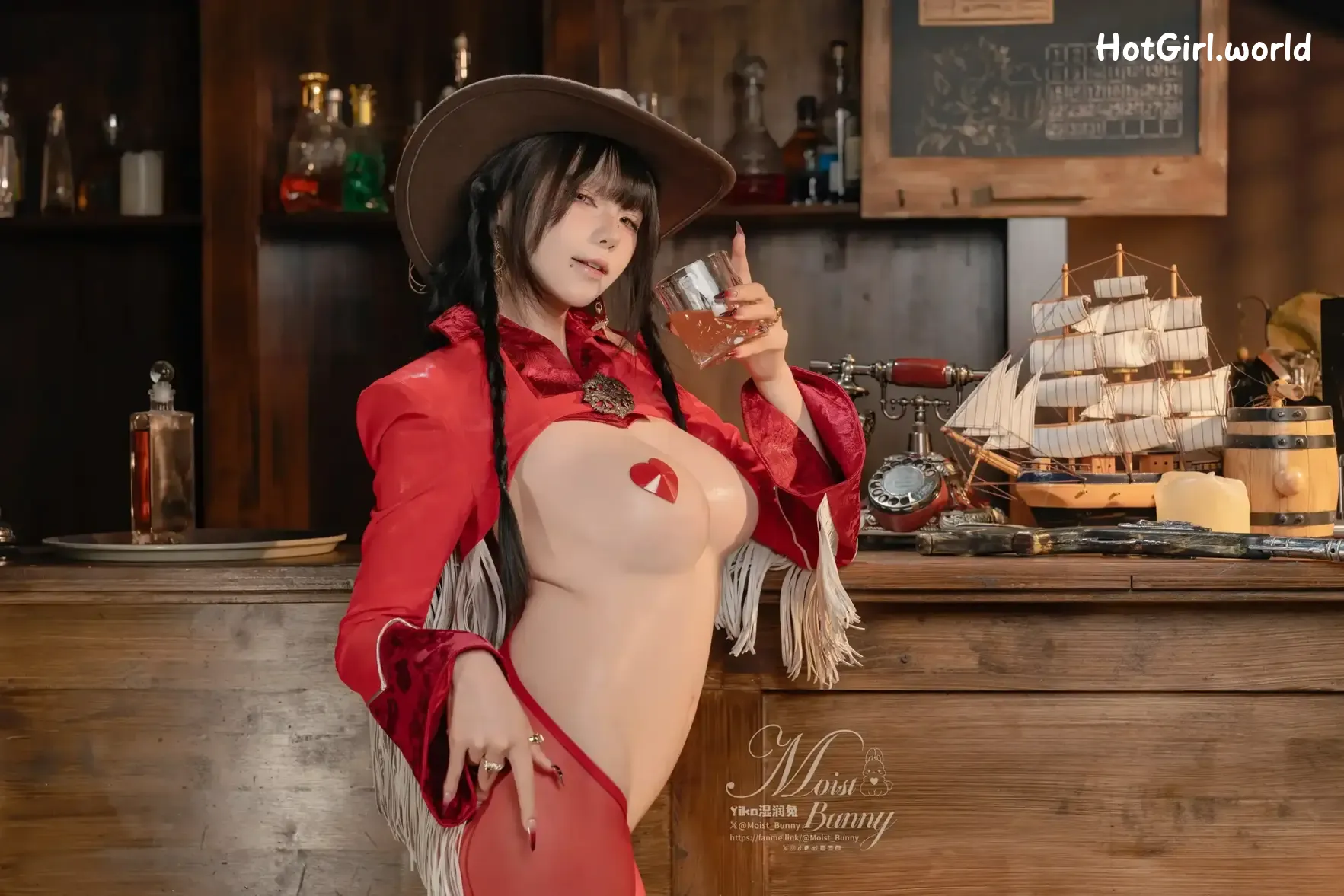 Coser-黏黏团子兔-06月作品-西部逆兔女郎-Thirsty 第12张图