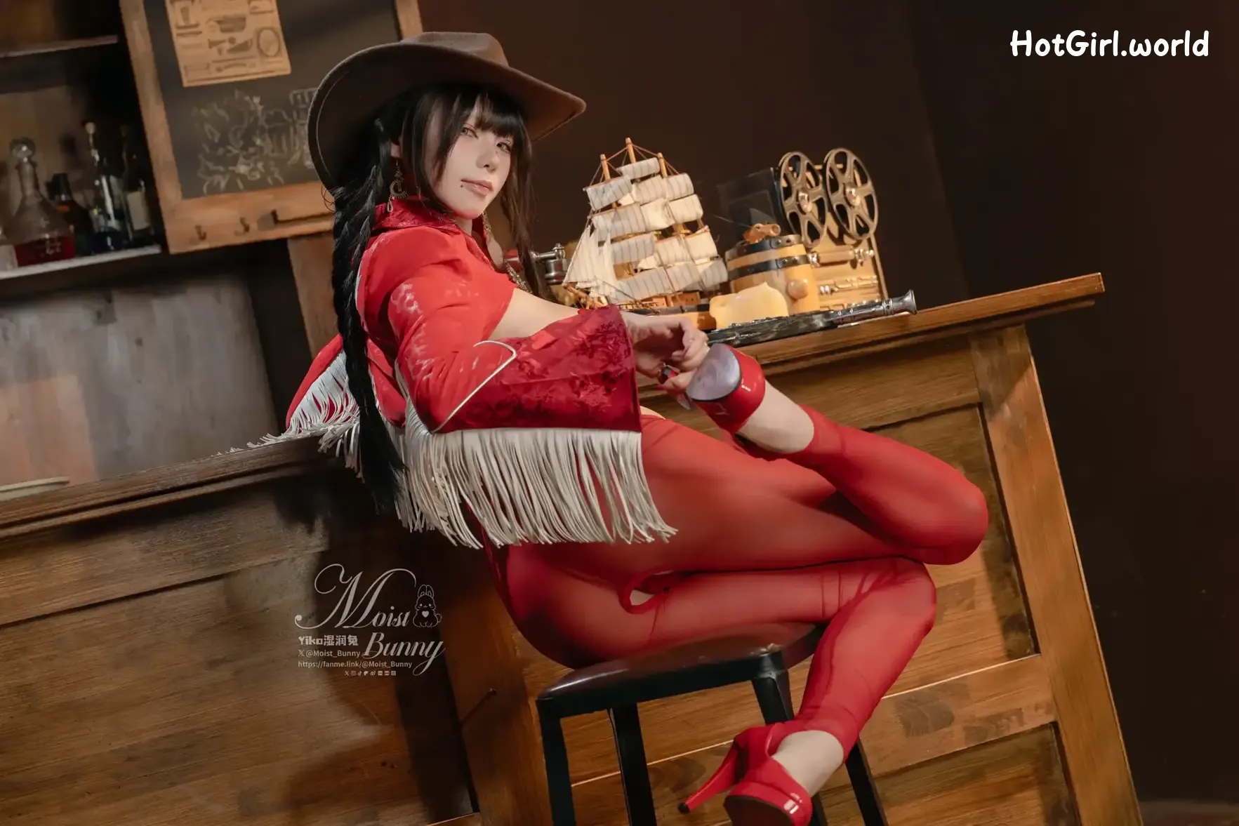 Coser-黏黏团子兔-06月作品-西部逆兔女郎-Thirsty 第22张图