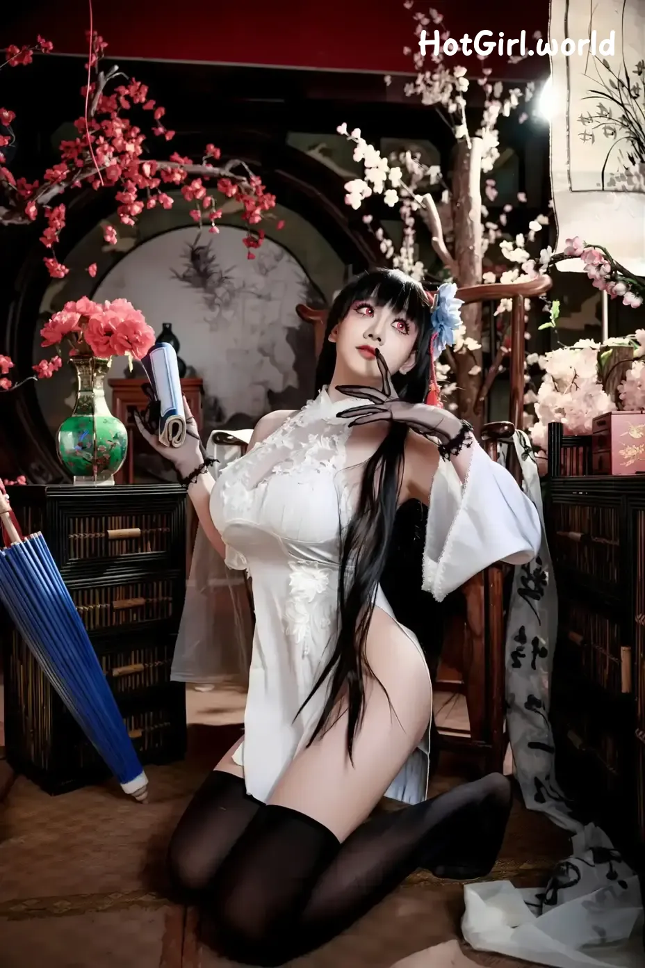 Coser-阿雪雪-碧蓝航线-逸仙-旗袍 第9张图