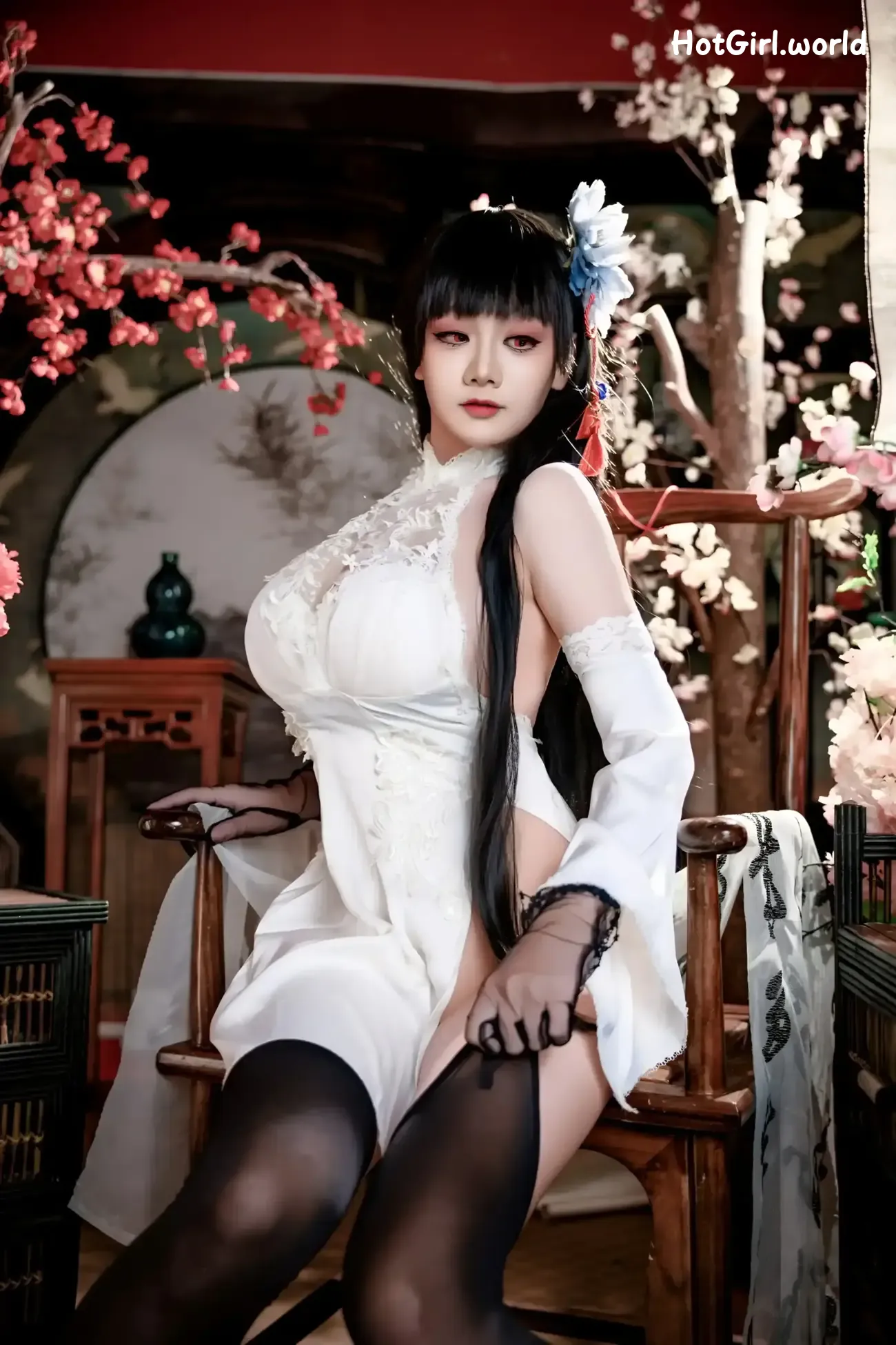 Coser-阿雪雪-碧蓝航线-逸仙-旗袍 第16张图