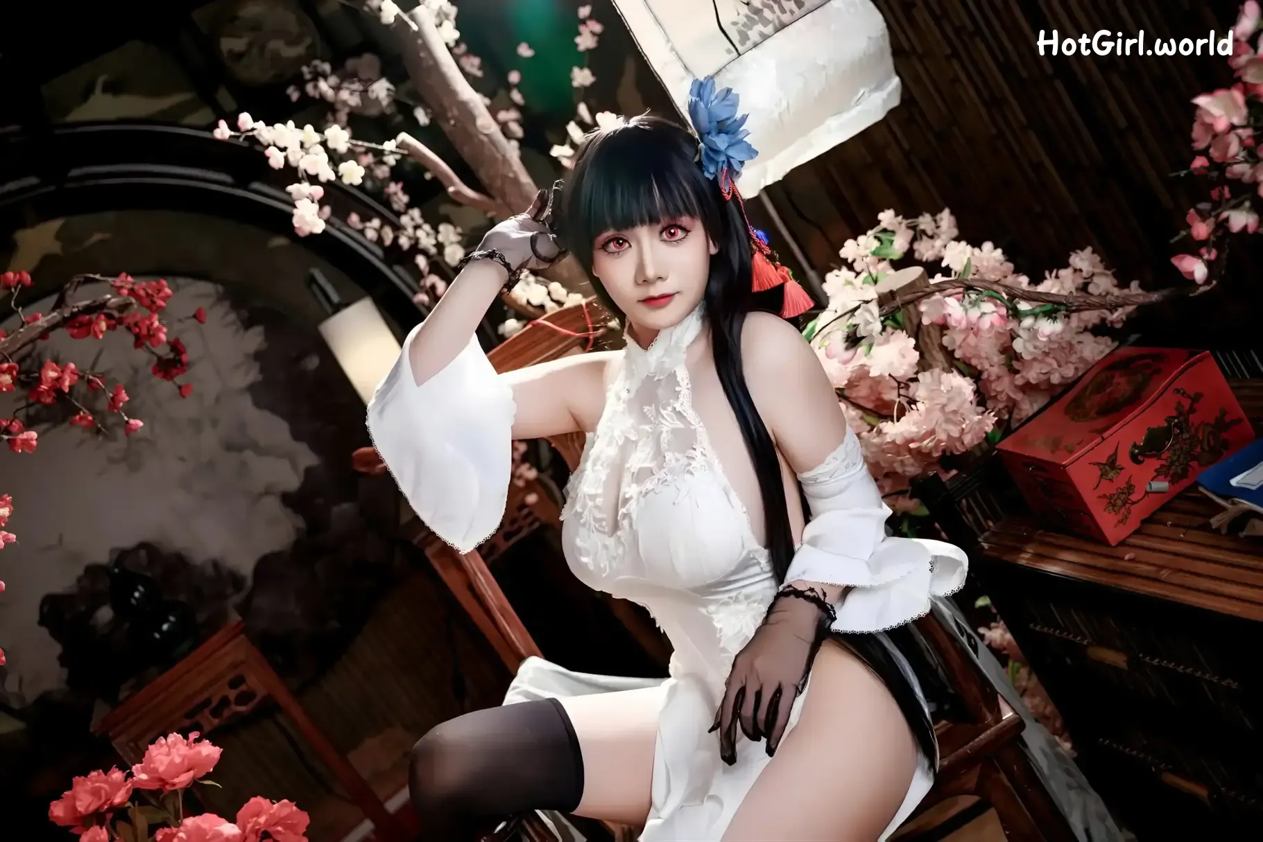 Coser-阿雪雪-碧蓝航线-逸仙-旗袍 第18张图