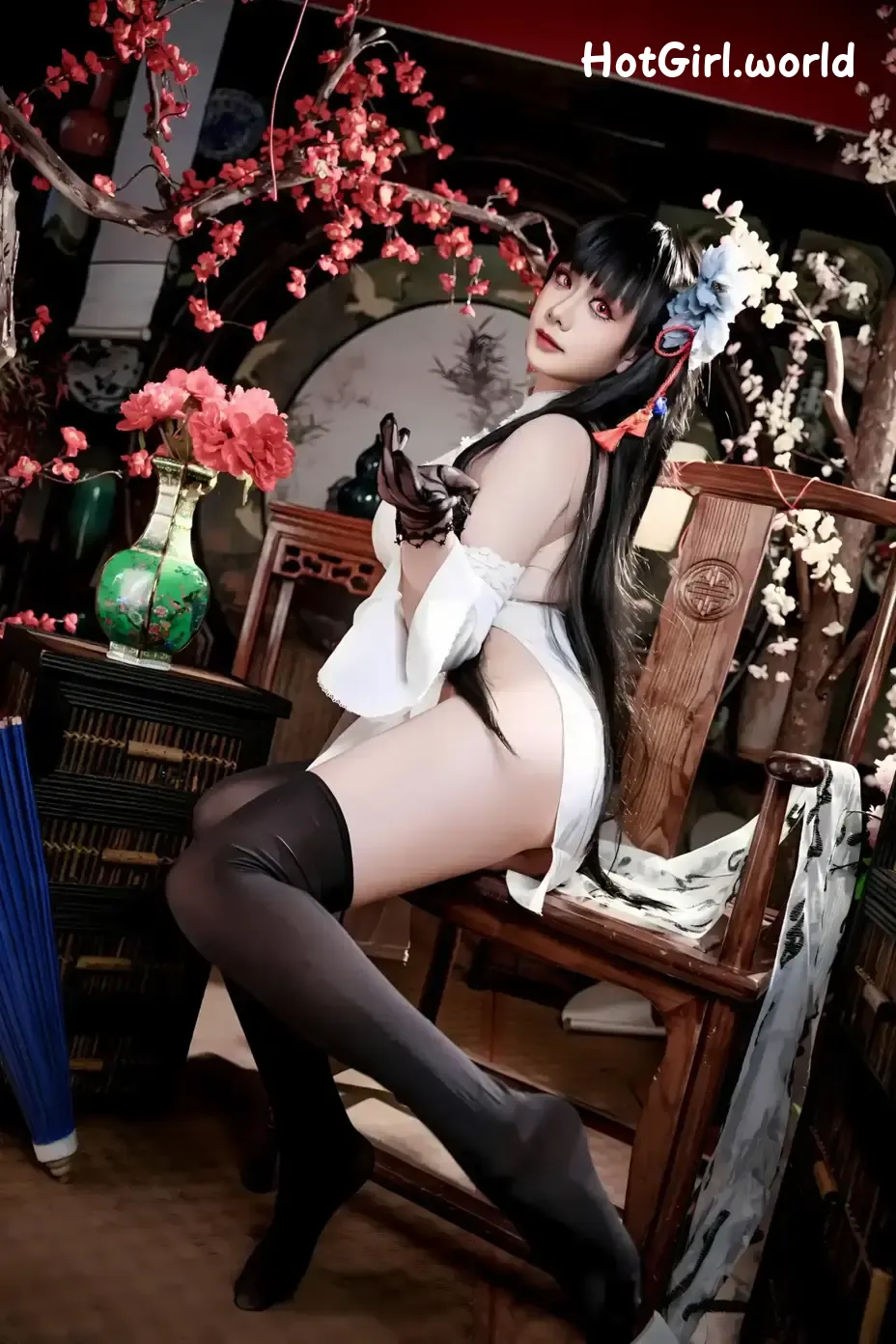 Coser-阿雪雪-碧蓝航线-逸仙-旗袍 第22张图
