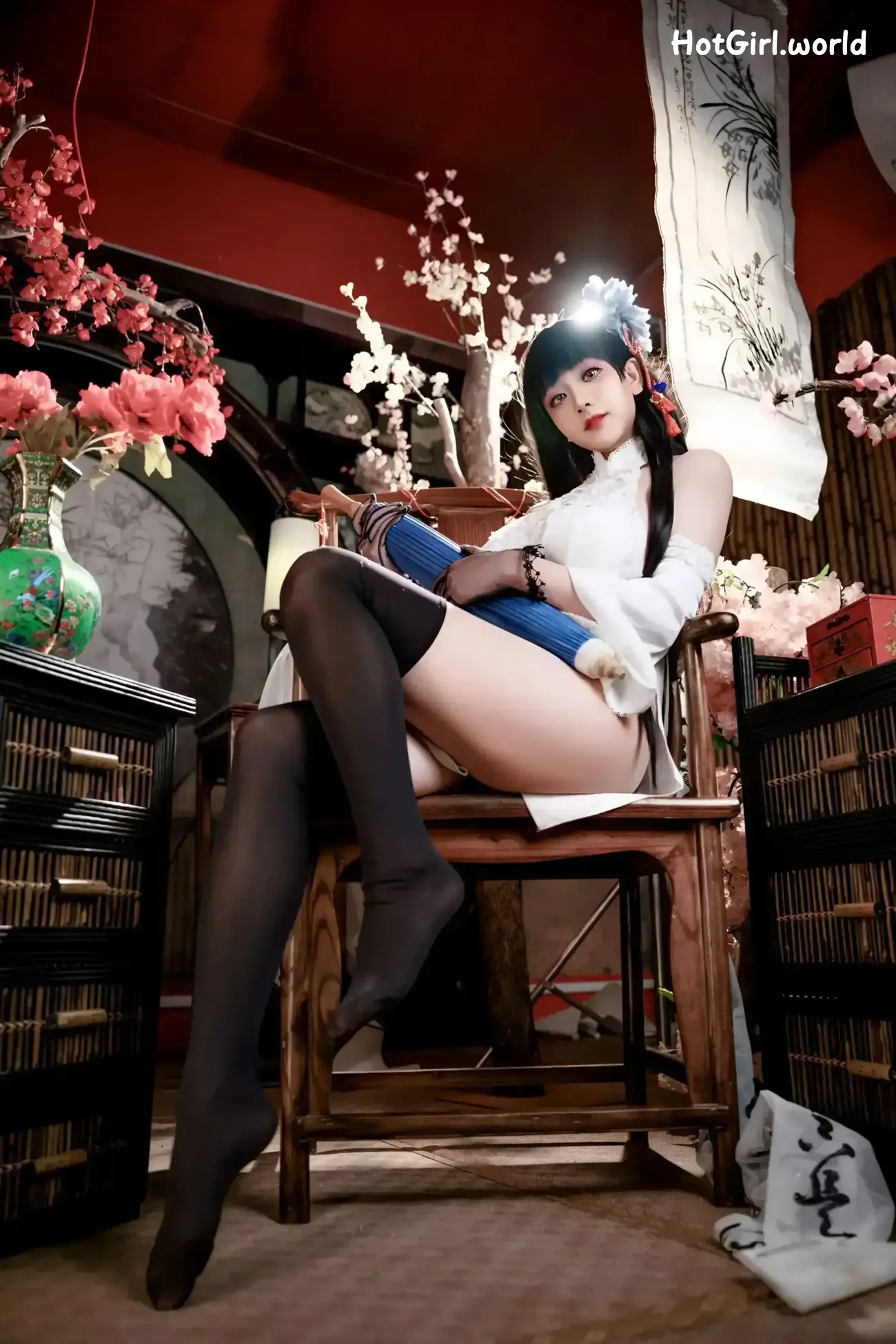 Coser-阿雪雪-碧蓝航线-逸仙-旗袍 第24张图