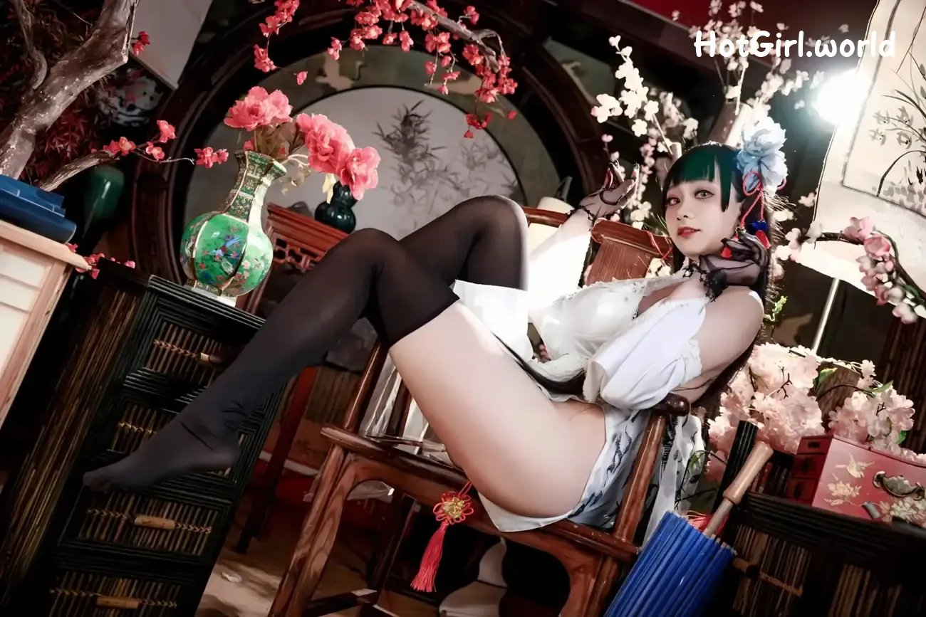 Coser-阿雪雪-碧蓝航线-逸仙-旗袍 第36张图