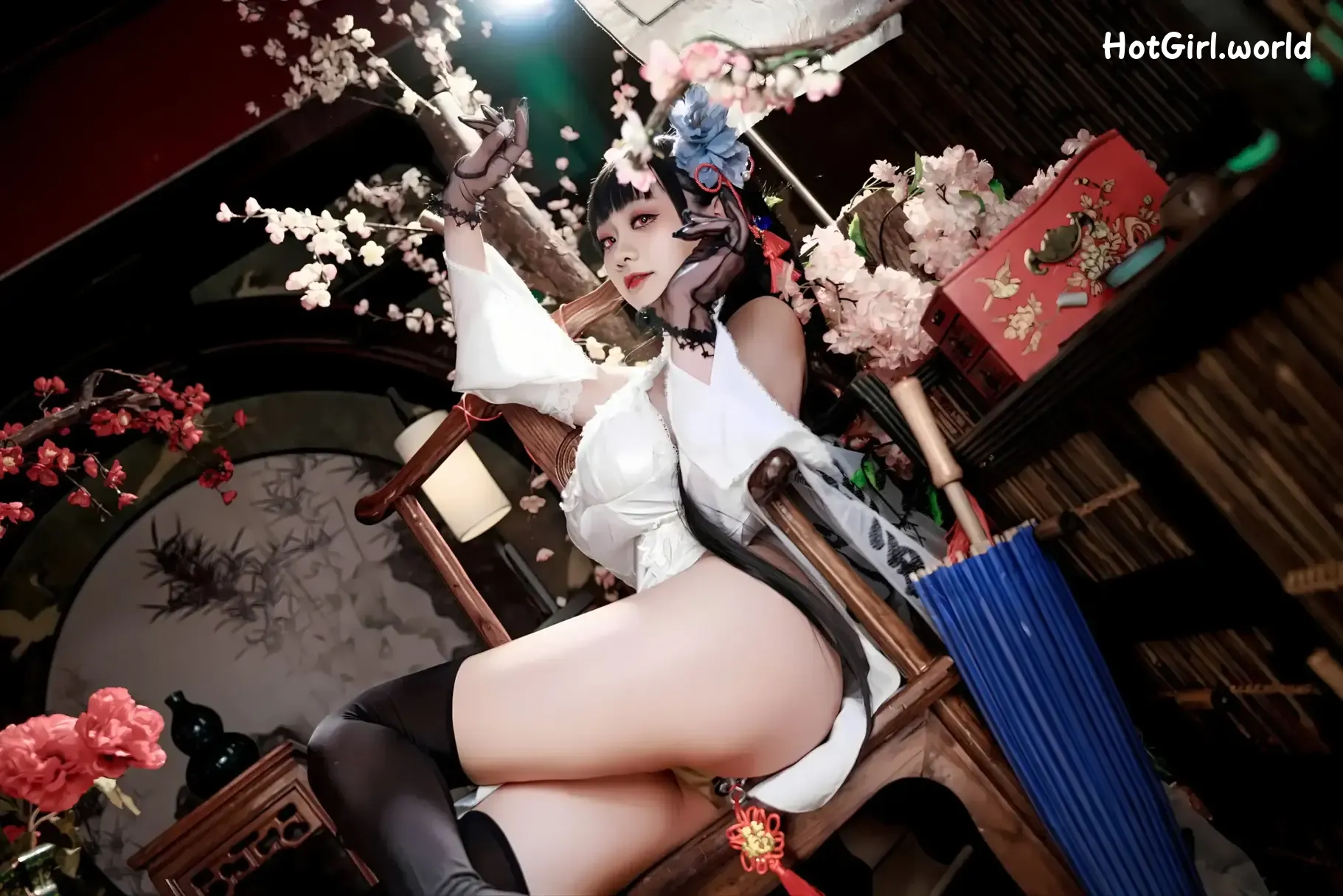 Coser-阿雪雪-碧蓝航线-逸仙-旗袍 第37张图