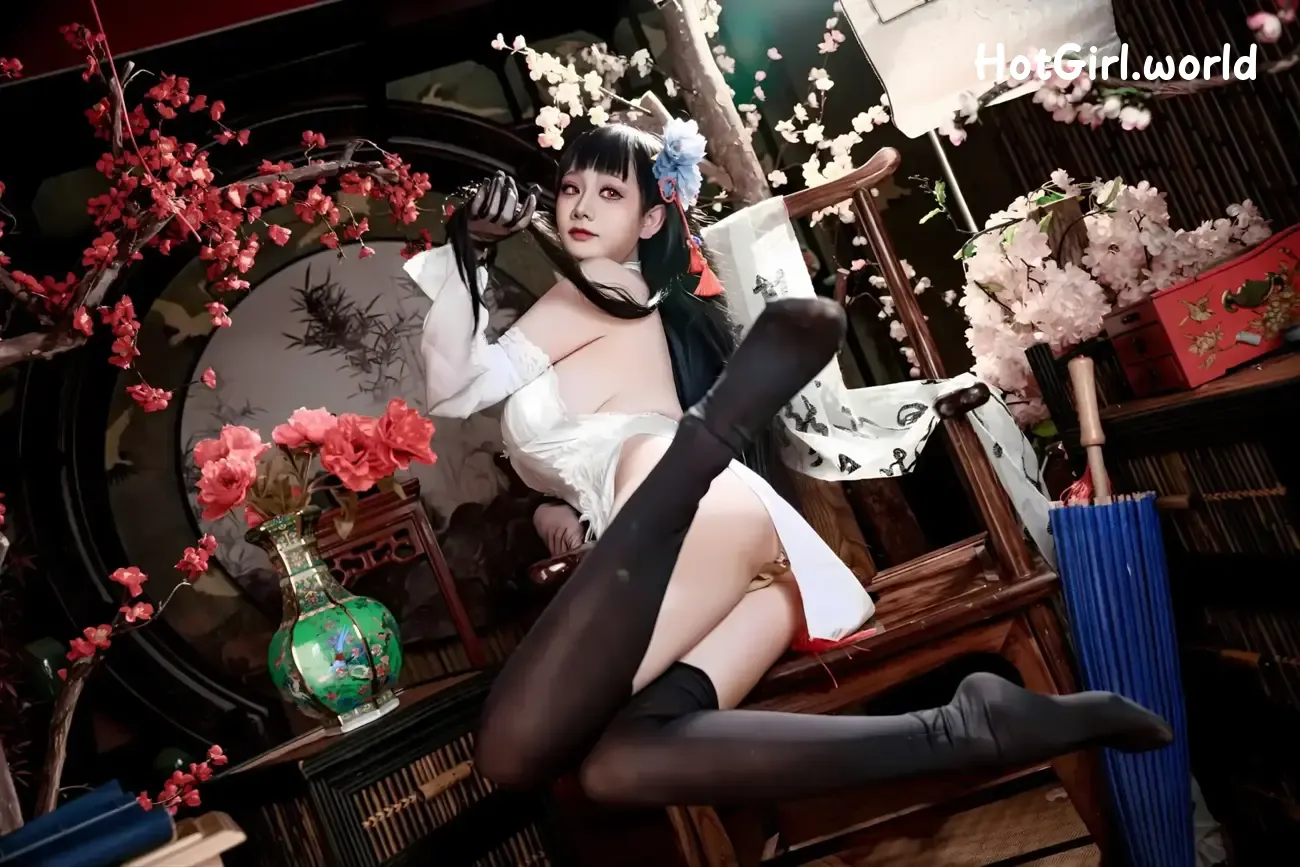 Coser-阿雪雪-碧蓝航线-逸仙-旗袍 第49张图