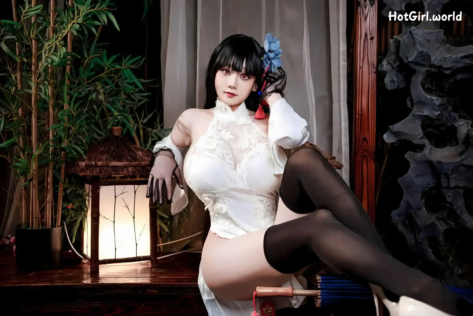 Coser-阿雪雪-碧蓝航线-逸仙-旗袍 第57张图