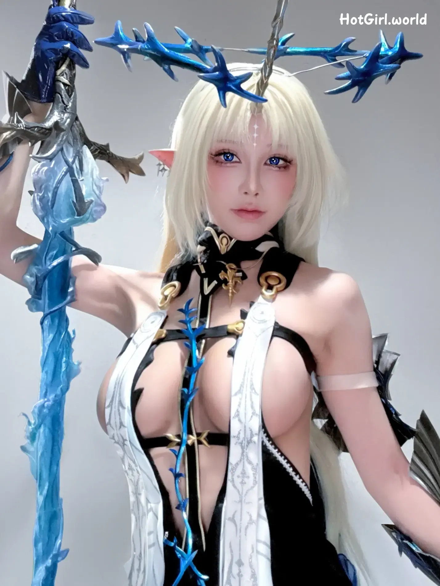 Coser-水淼-Aqua-遐蝶+芙露德莉斯-自拍 第39张图