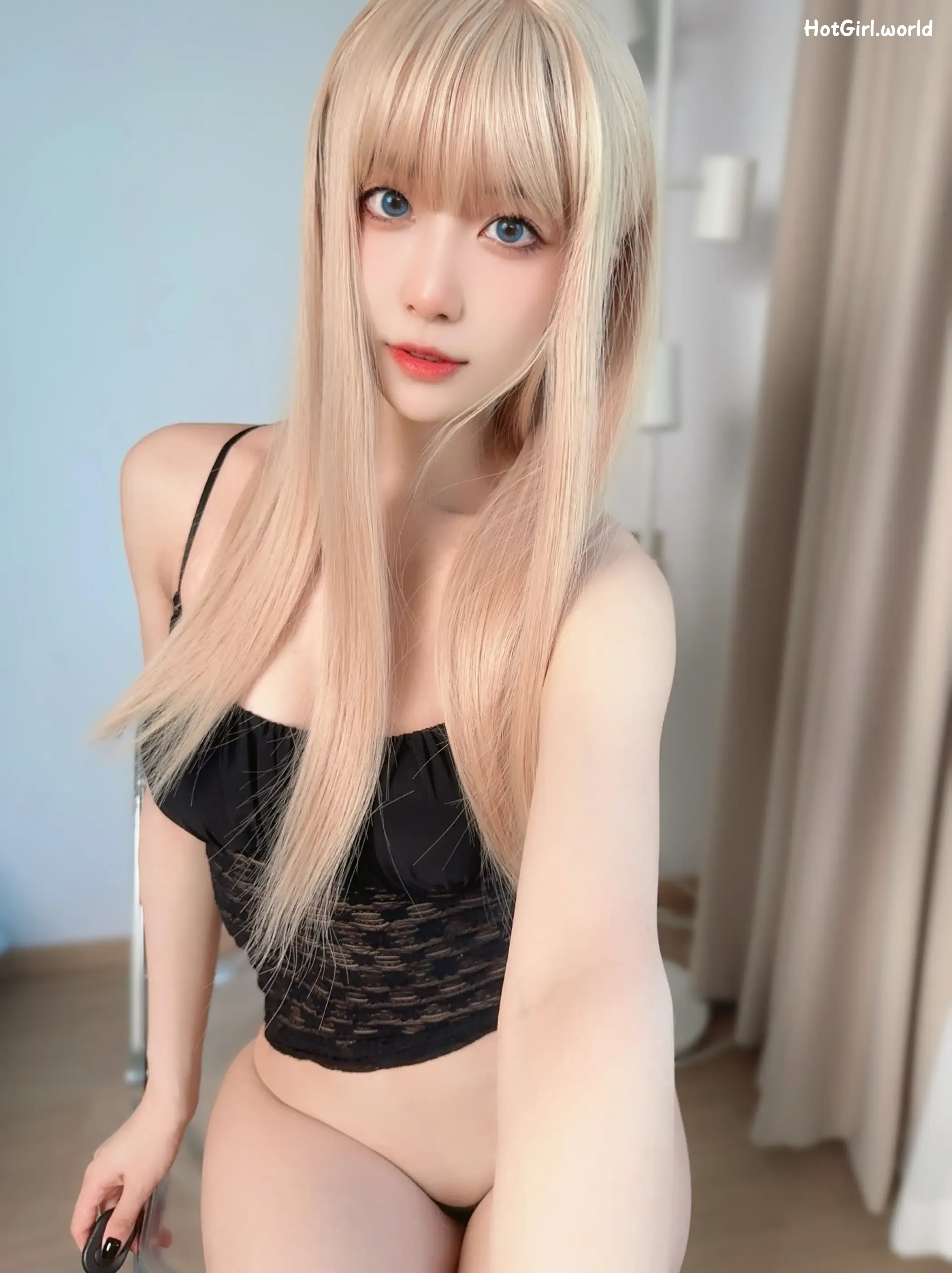 Coser-布丁大法-Pudding Dafa-黑色吊带（5 videos） 第2张图