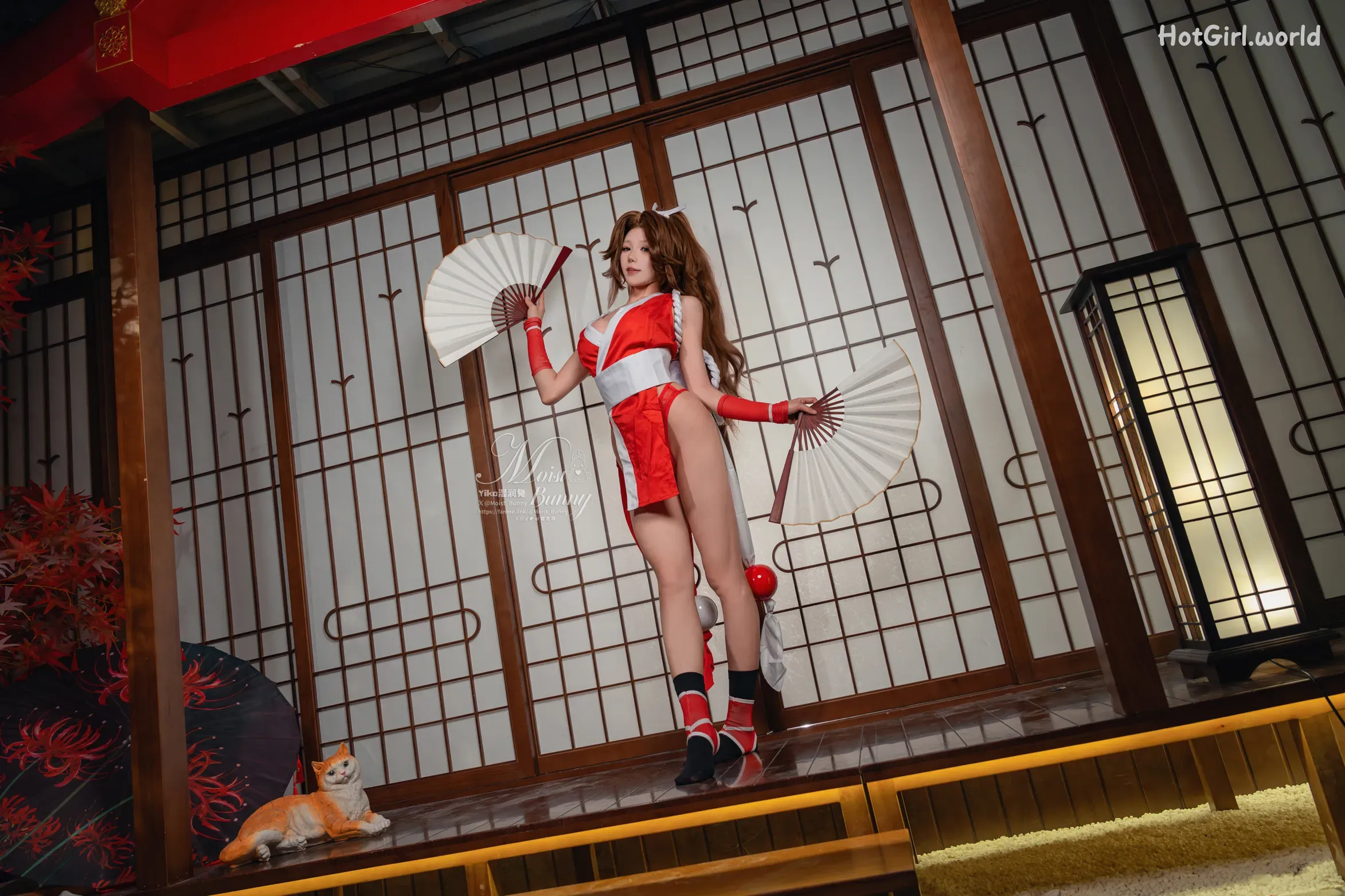Coser-黏黏团子兔-凤凰之舞-不知火舞 第23张图