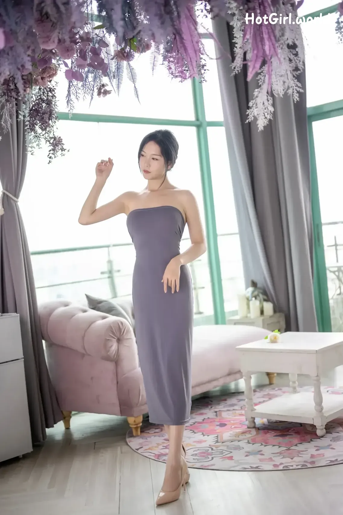 Coser-抖娘-利世-连体裙激凸骆驼趾 第2张图