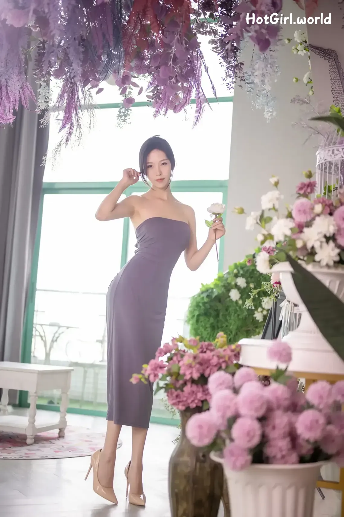 Coser-抖娘-利世-连体裙激凸骆驼趾 第12张图