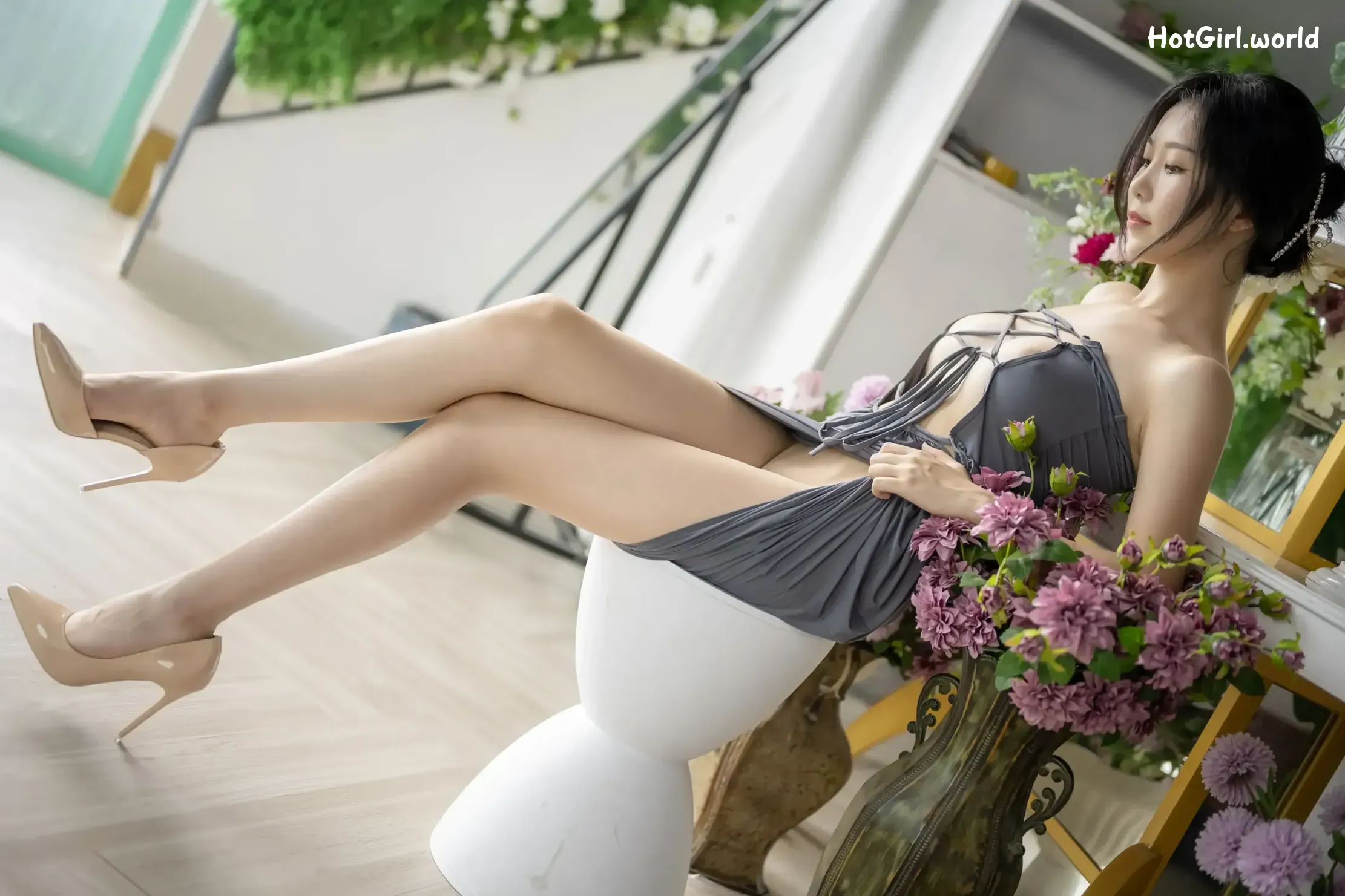 Coser-抖娘-利世-连体裙激凸骆驼趾 第26张图