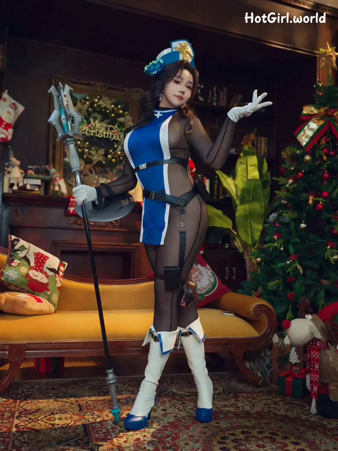Coser-麻花麻花酱-Nikke-冰玫瑰 第2张图