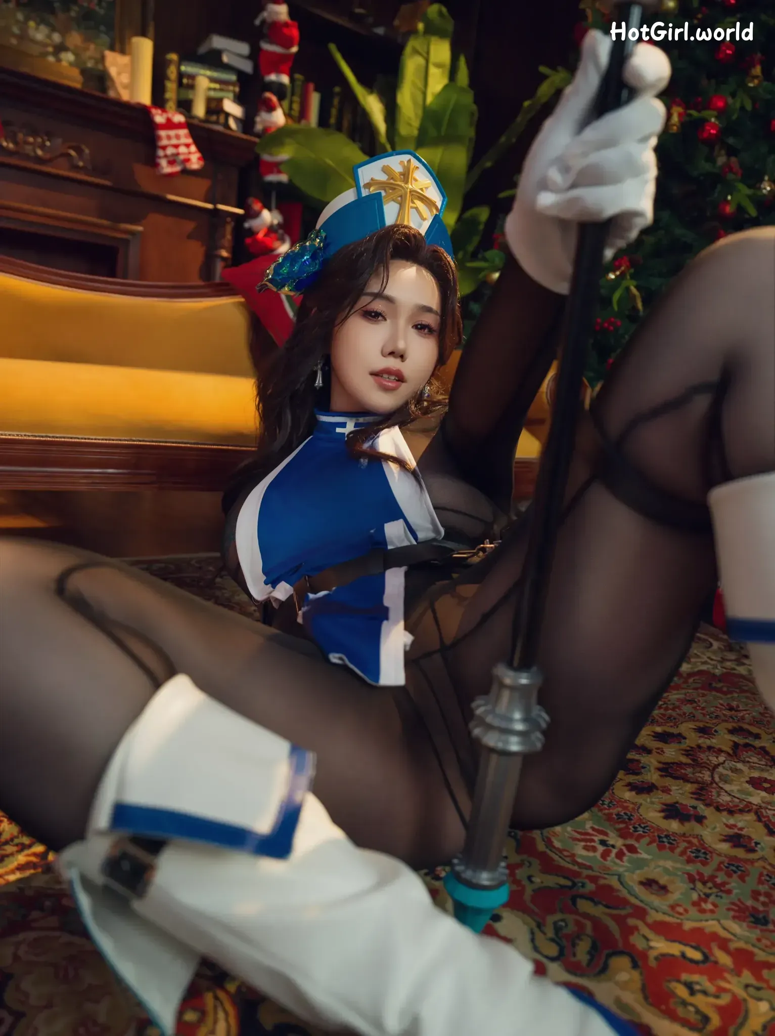 Coser-麻花麻花酱-Nikke-冰玫瑰 第3张图