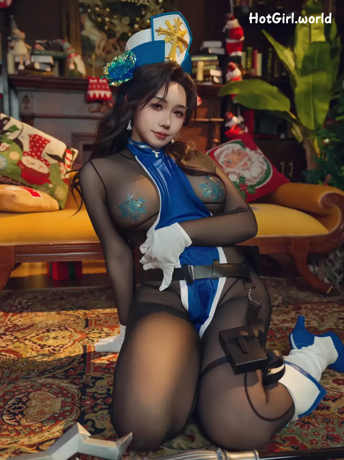 Coser-麻花麻花酱-Nikke-冰玫瑰 第14张图