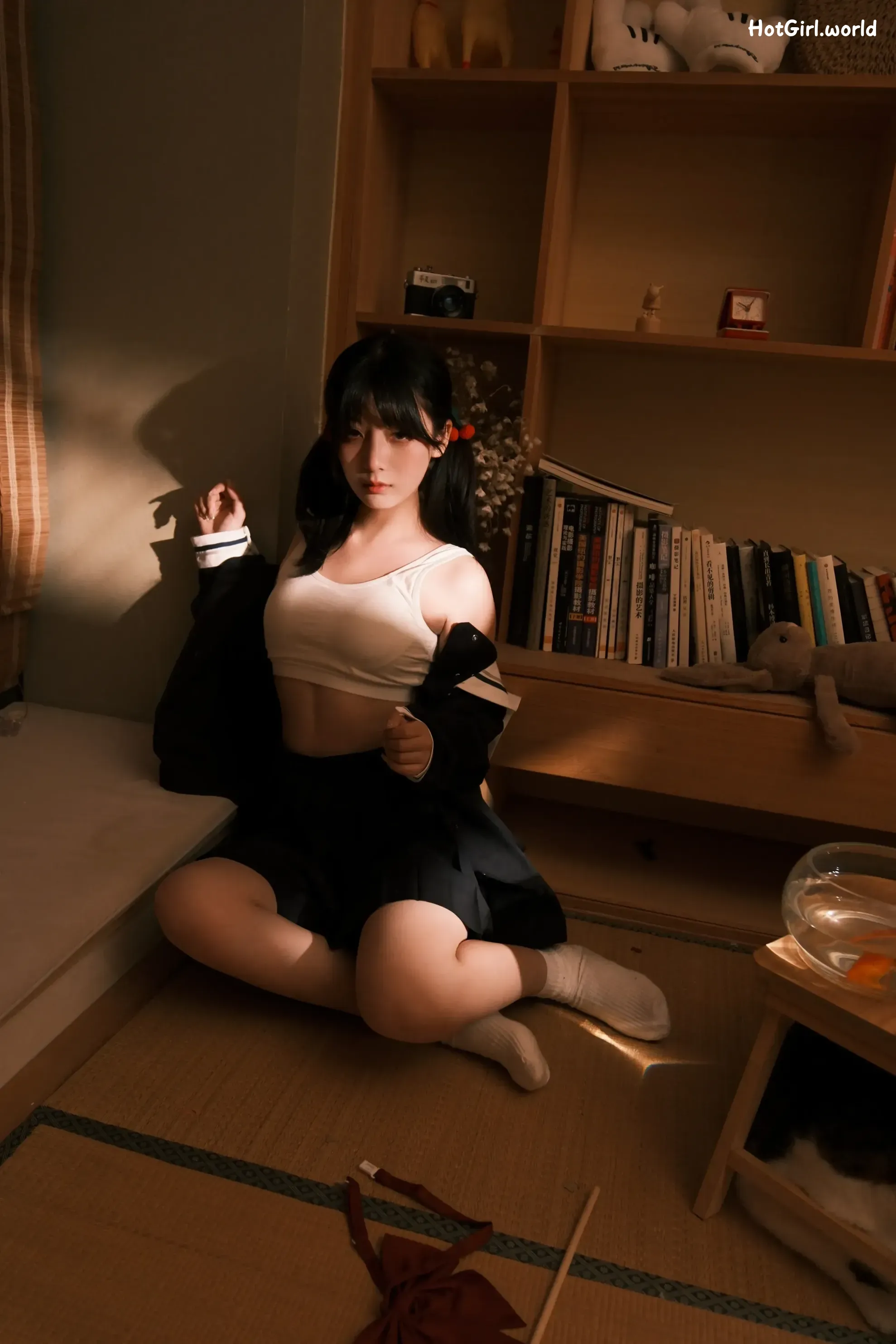 Coser-星野柒兔-放课后的吔鱼少女 第24张图