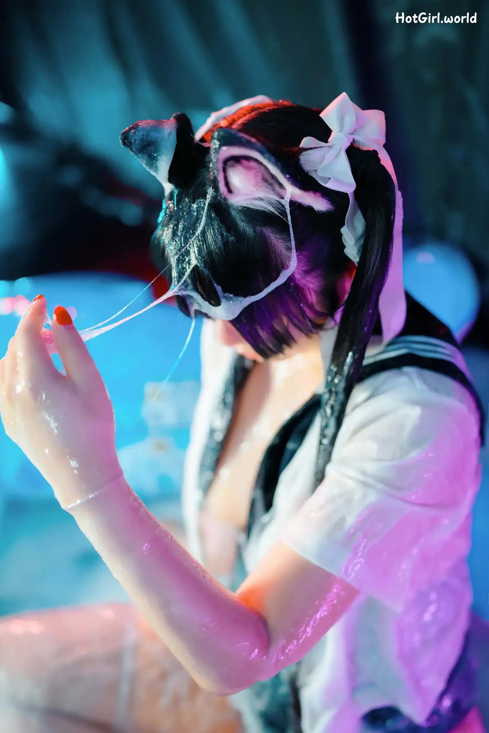 Coser-落落-Raku-邋遢小猫-Messy-Kitty 第17张图