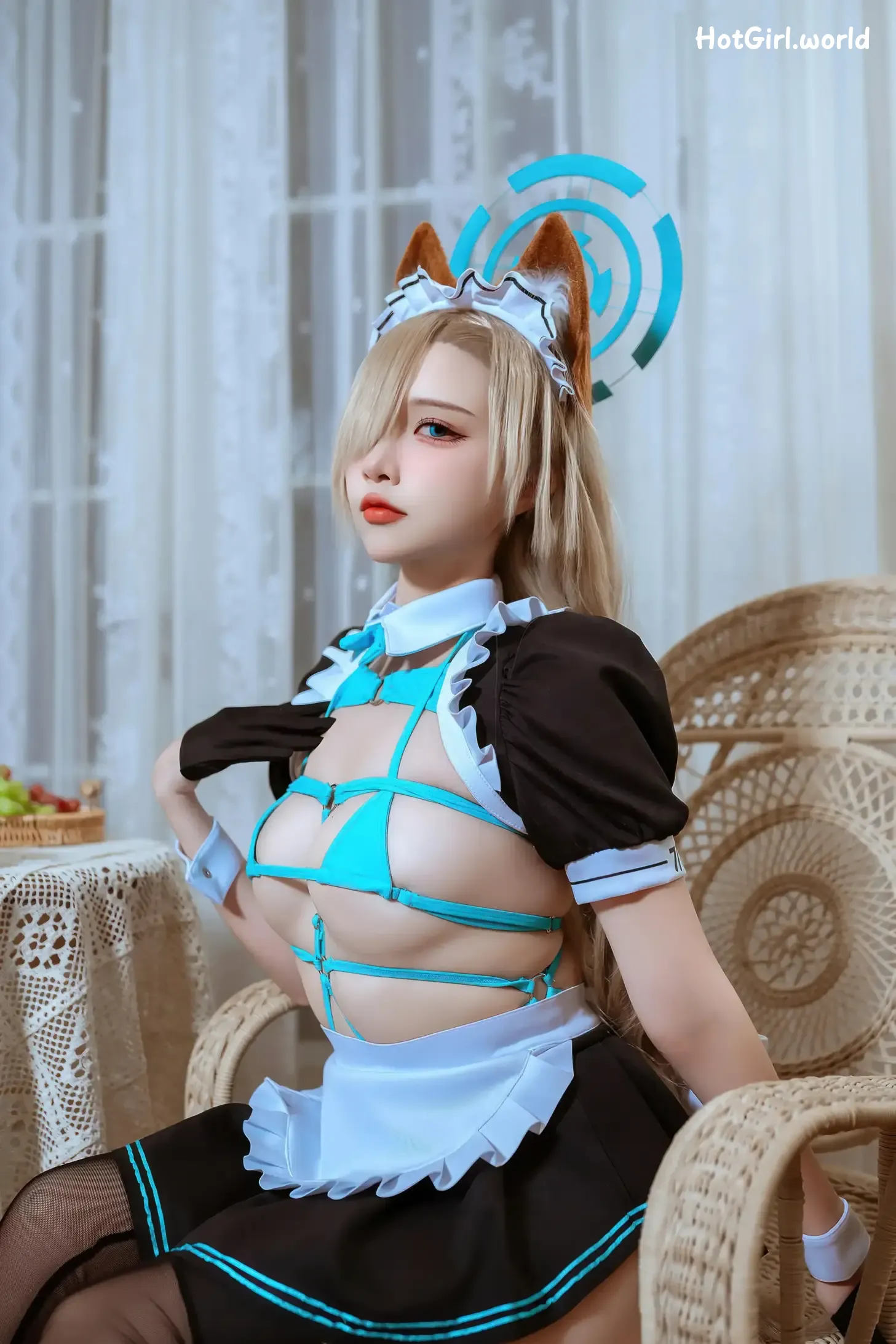 Coser-二佐-Nisa-蔚蓝档案-明日奈猫耳女仆 第33张图