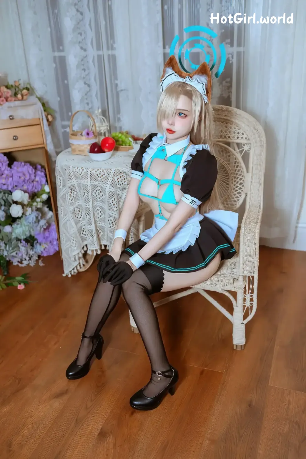 Coser-二佐-Nisa-蔚蓝档案-明日奈猫耳女仆 第34张图