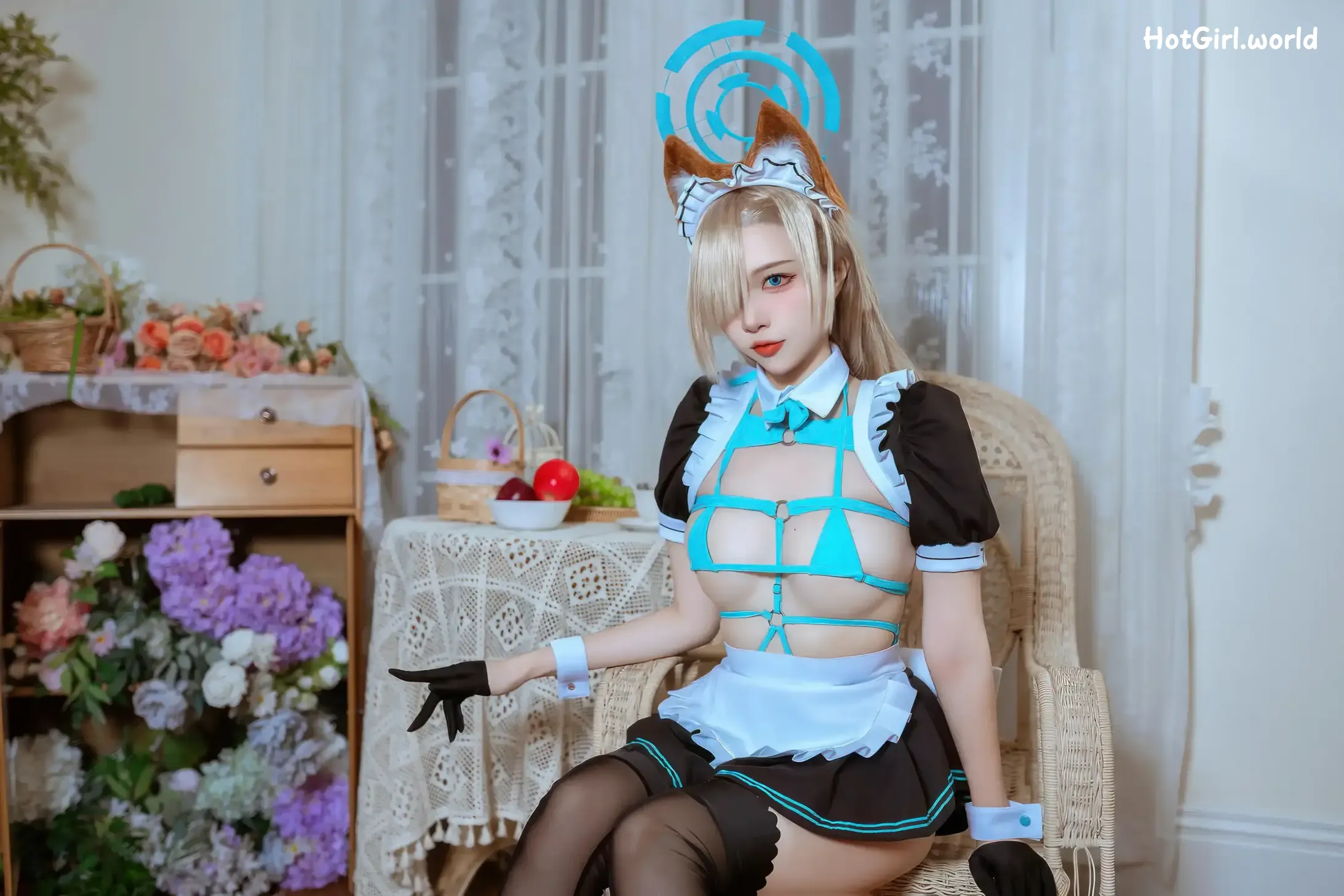 Coser-二佐-Nisa-蔚蓝档案-明日奈猫耳女仆 第39张图
