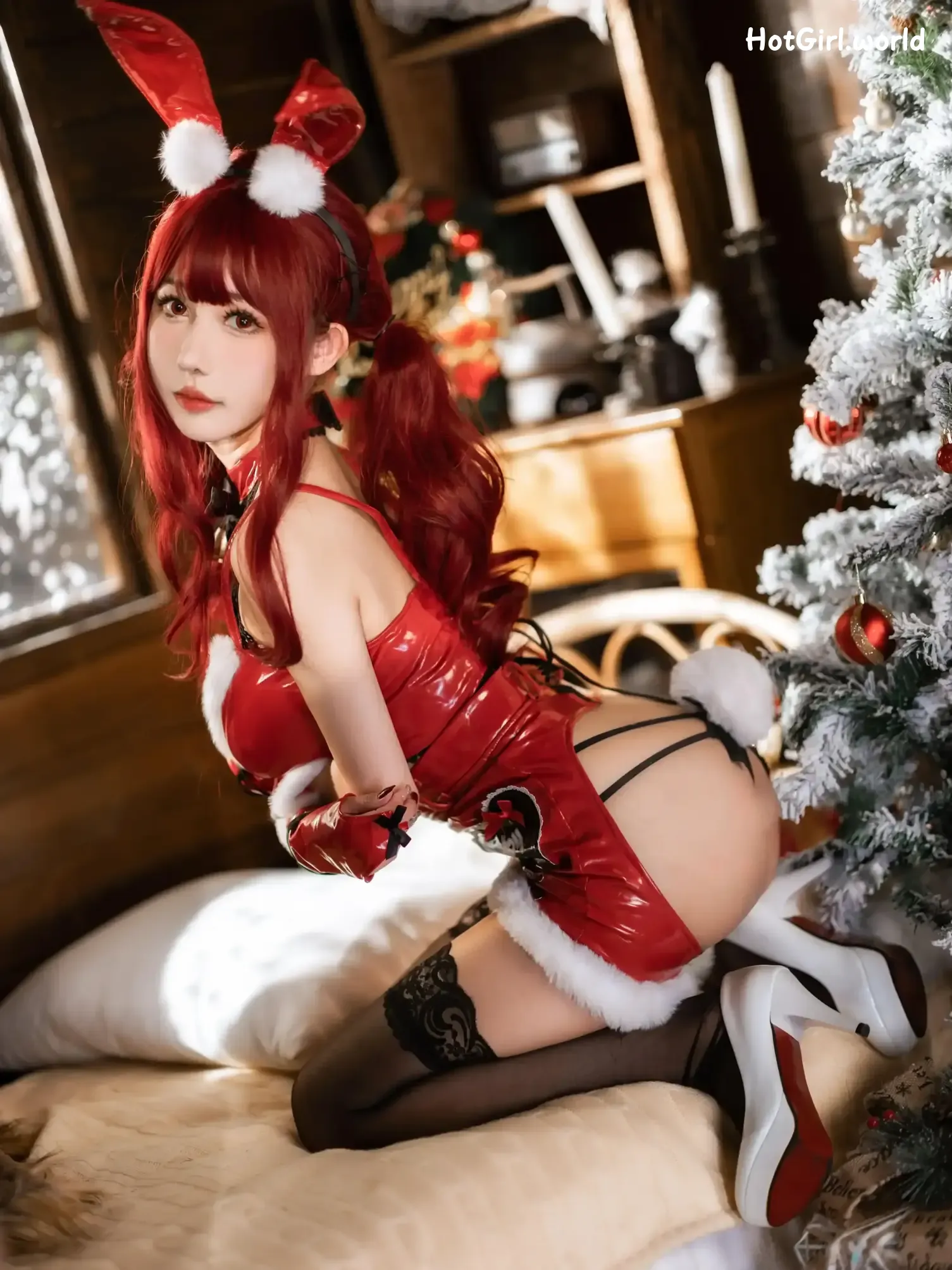 Coser-仙女月-红色圣诞兔 第5张图
