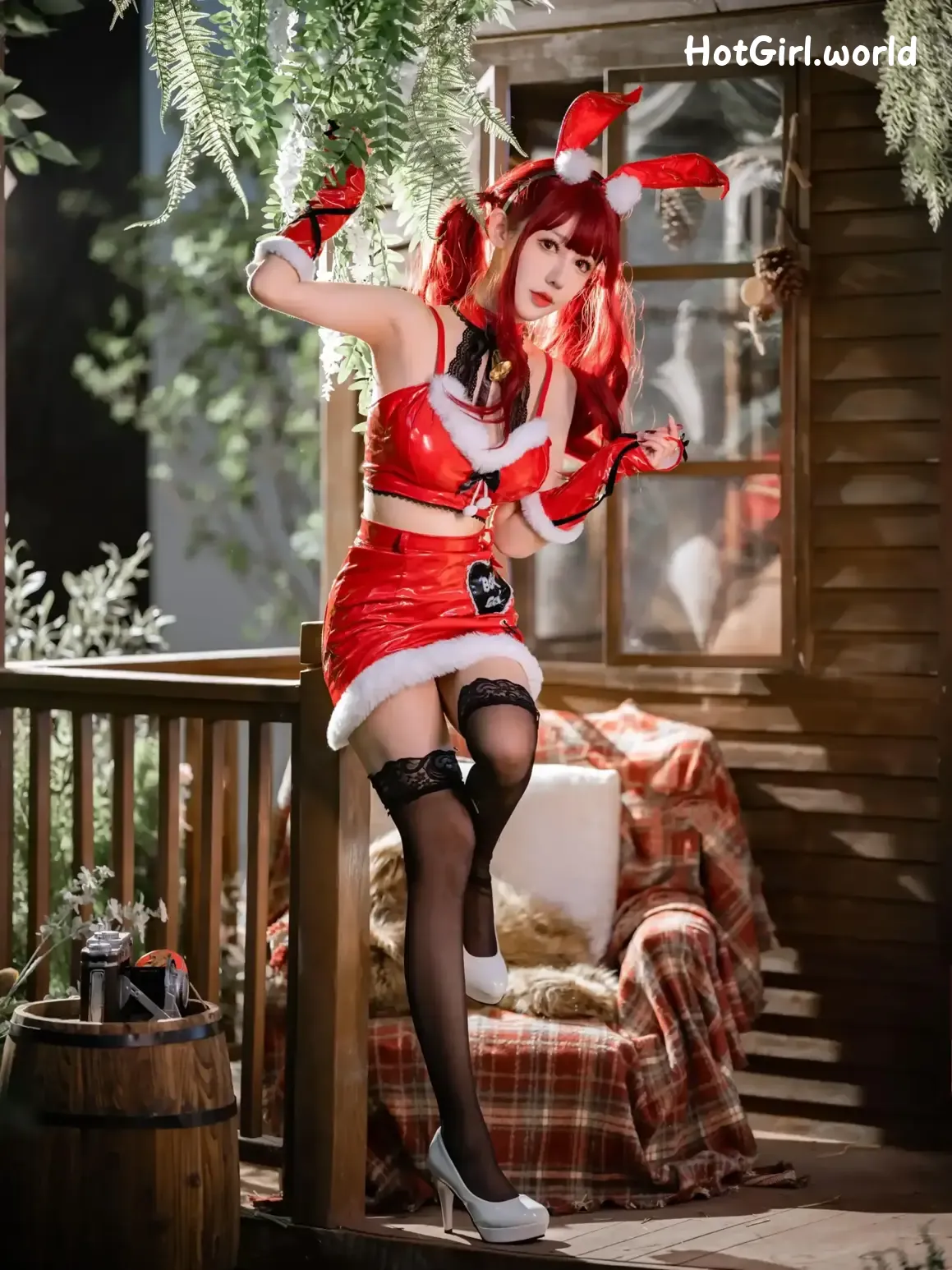 Coser-仙女月-红色圣诞兔 第20张图
