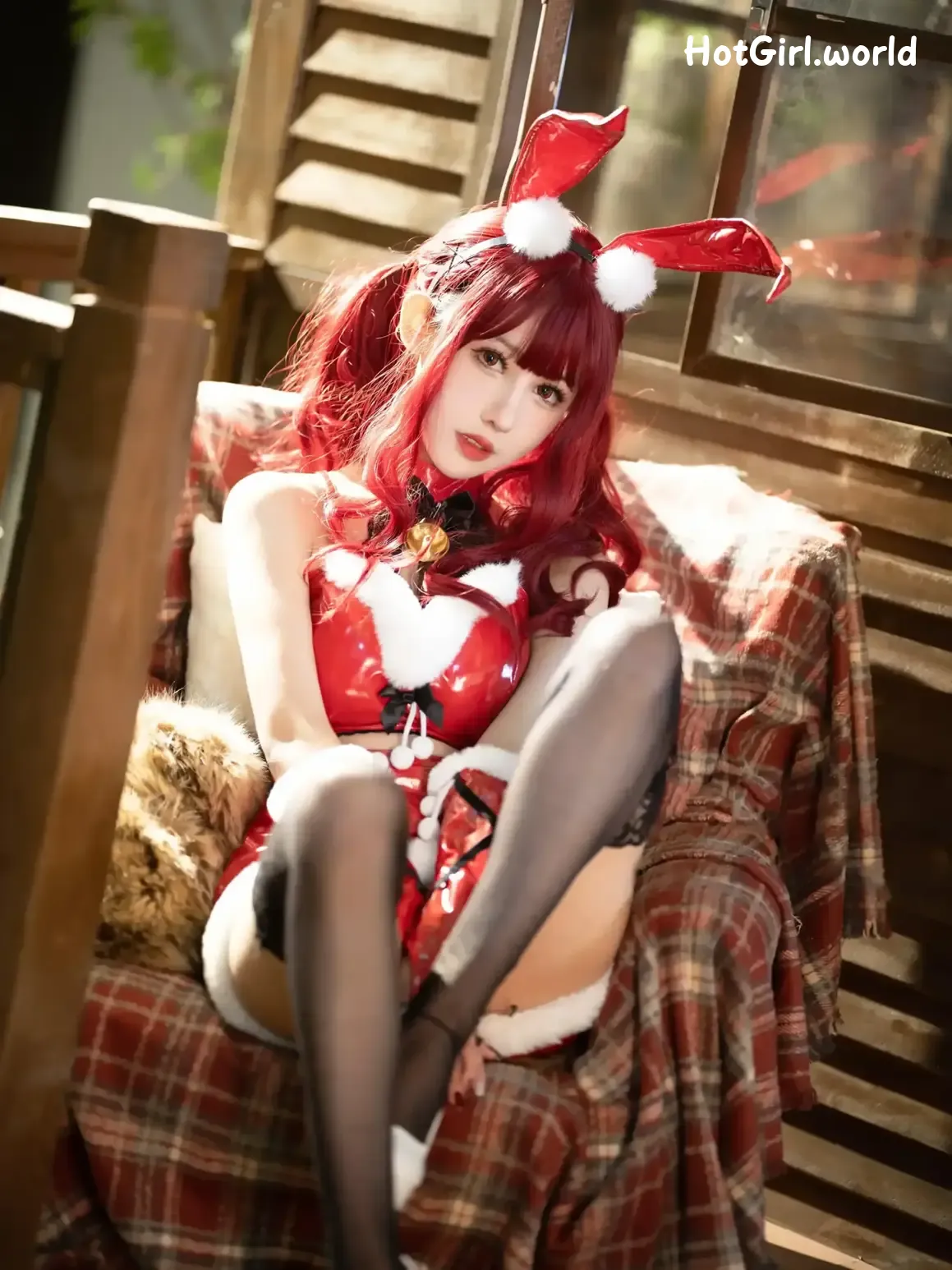 Coser-仙女月-红色圣诞兔 第24张图