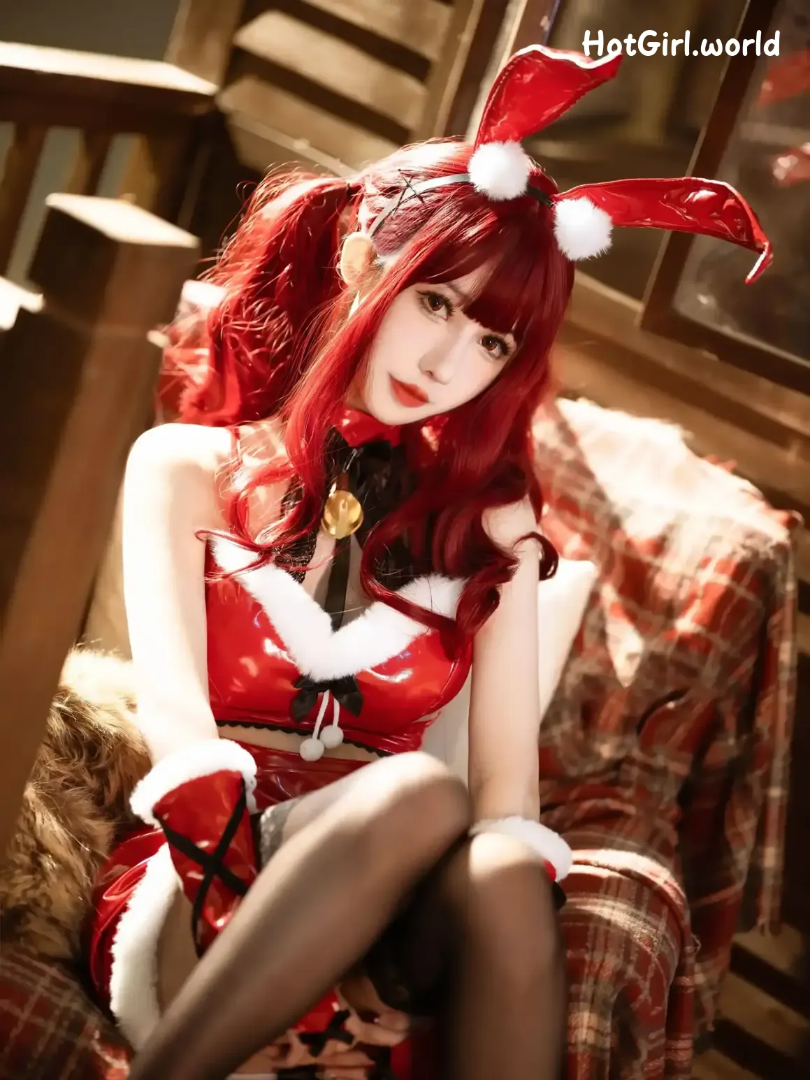 Coser-仙女月-红色圣诞兔 第25张图