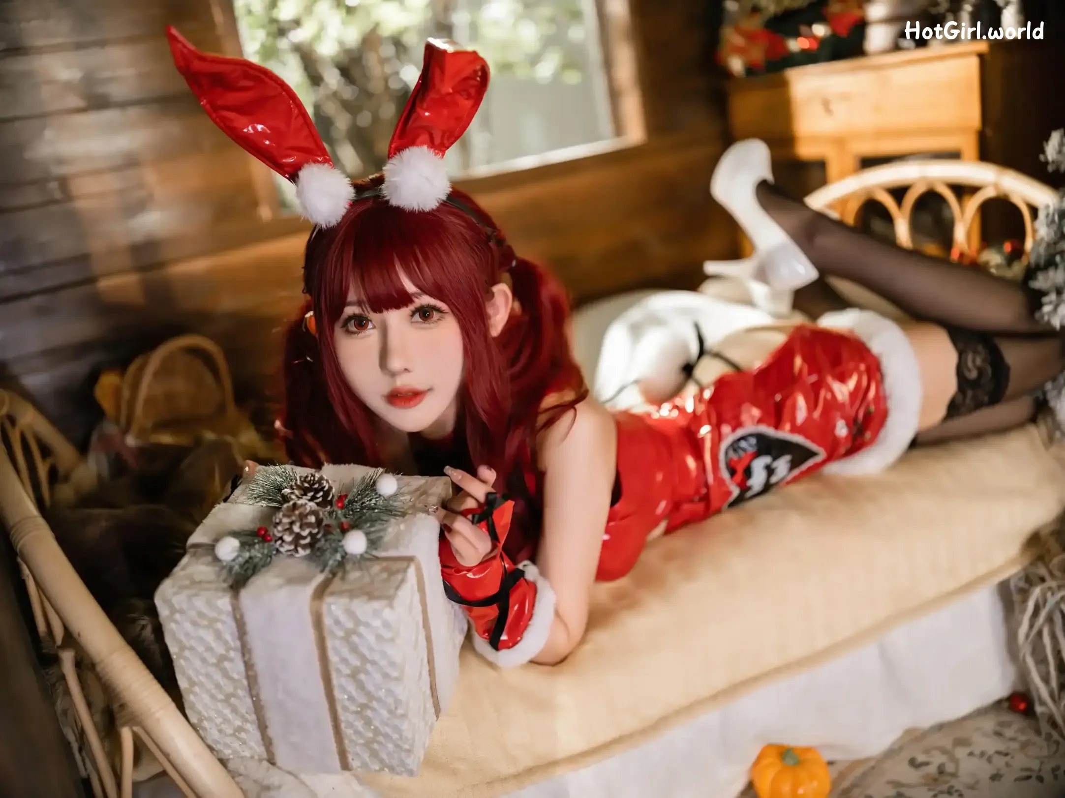 Coser-仙女月-红色圣诞兔 第30张图