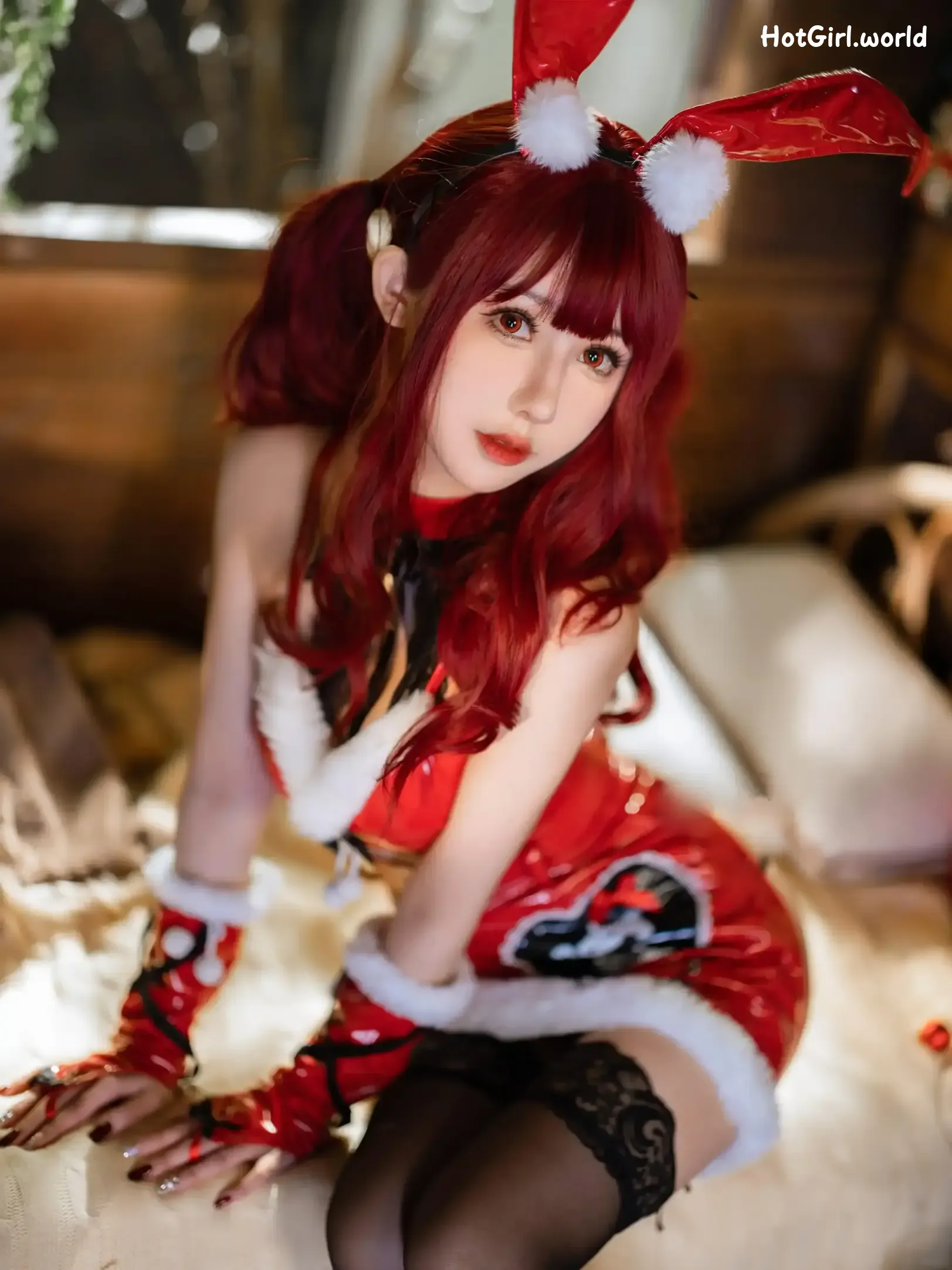 Coser-仙女月-红色圣诞兔 第29张图