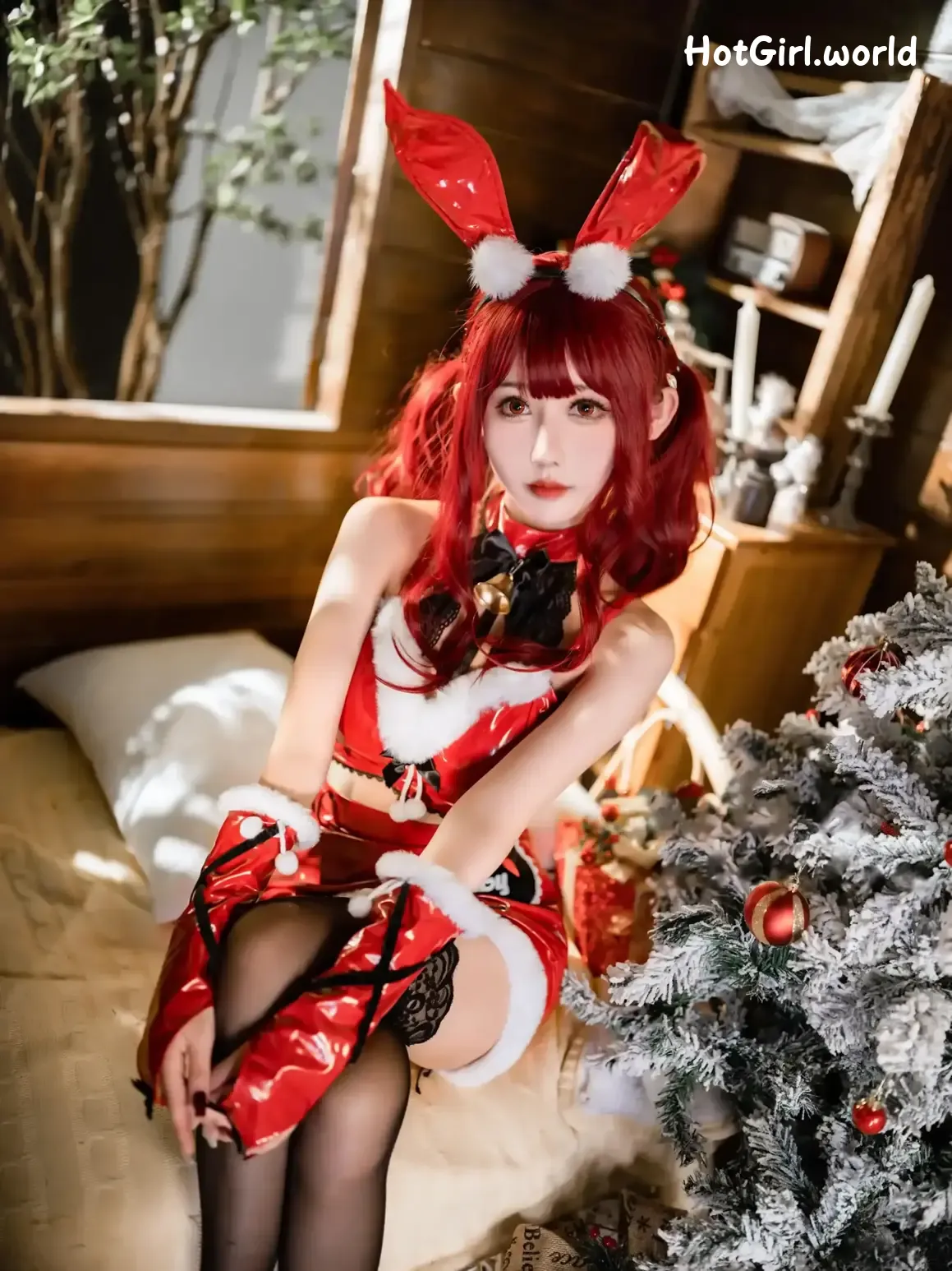 Coser-仙女月-红色圣诞兔 第31张图