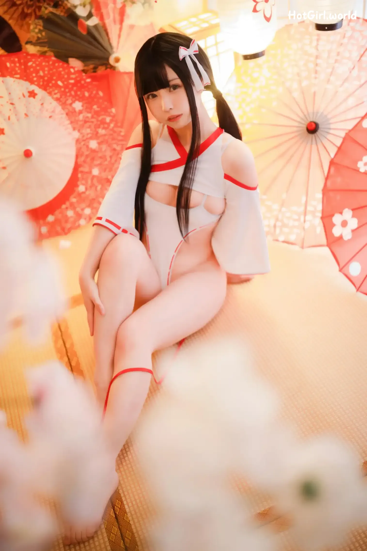 Coser-胡桃猫-Kurumineko-&-十万珍吱伏特-巫女&僵尸 第5张图